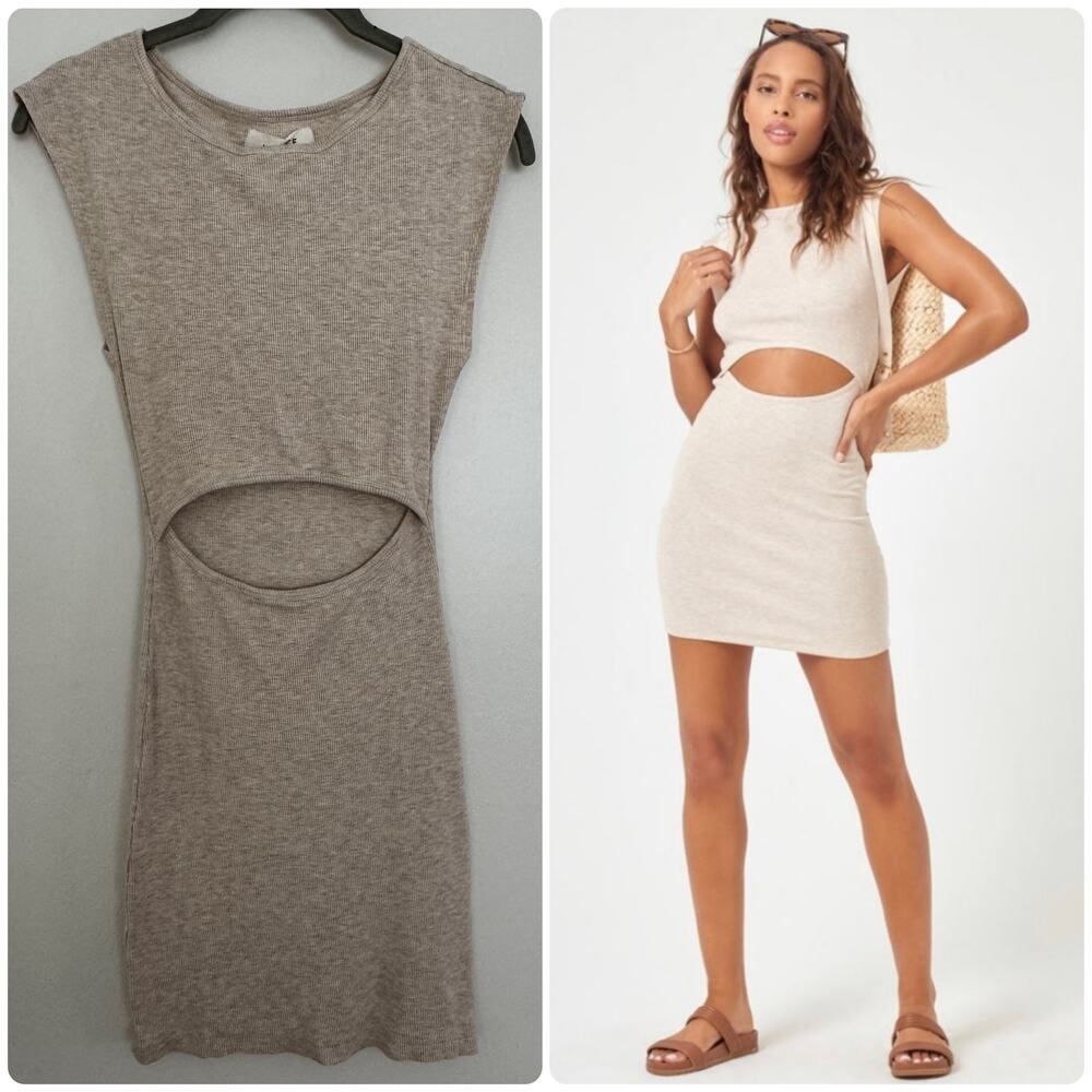 L*Space Remi Mini Dress in Oatmeal